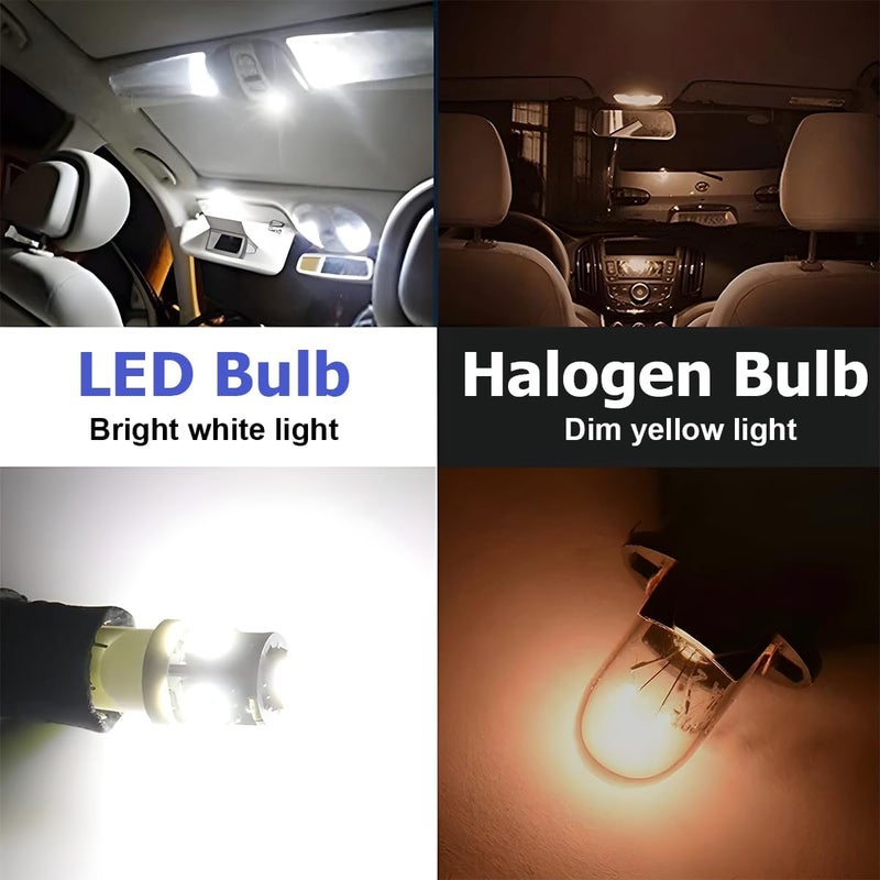 Bittwee T10 Car Led Bulb, 10PCS 5050 5SMD 5W DC 12V Bright License Plate Front Rear Sidemarker Trunk Light, Error Free Automotive Replacement Bulbs, Universal for Vehicles (Pink) - Image 4